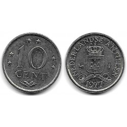(10) Antillas Neerlandesas. 1977. 10 Cents (MBC)