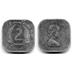 (11) Estados Orientales Caribeños. 1995. 2 Cents (MBC-)