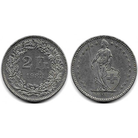 (21a.3) Suiza. 1983. 2 Francs (MBC)