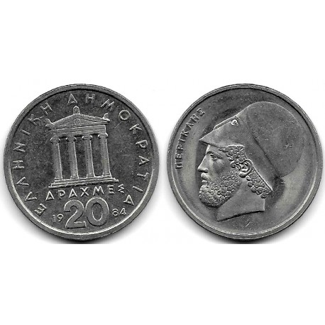 (133) Grecia. 1984. 20 Drachma (MBC+)