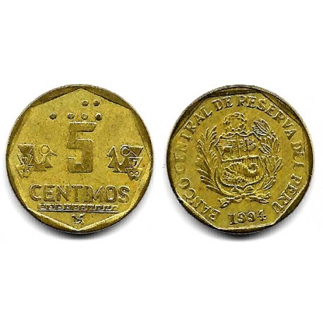 (304.1) Perú. 1994. 5 Centimos (MBC)