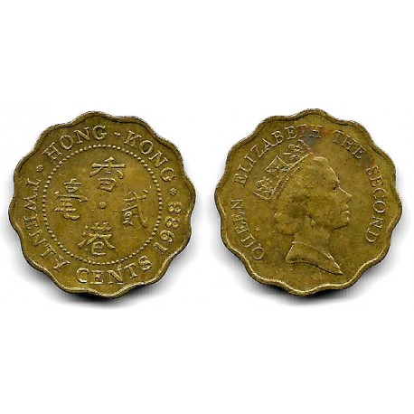 (59) Hong Kong. 1988. 20 Cents (MBC+)