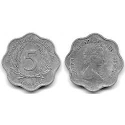 (12) Estados Orientales Caribeños. 1987. 5 Cents (MBC-)