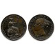 (726) Gran Bretaña. 1855. Half Penny (MBC/MBC-)