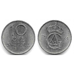 (835) Suecia. 1964. 10 Ore (EBC)