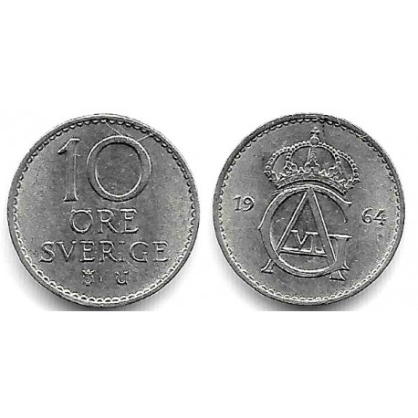 (835) Suecia. 1964. 10 Ore (EBC)