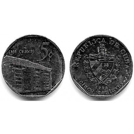 (575.1) Cuba. 1994. 5 Centavos (EBC)
