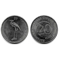 (51) Eslovenia. 2004. 20 Tolarjev (EBC)