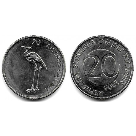 (51) Eslovenia. 2004. 20 Tolarjev (EBC)