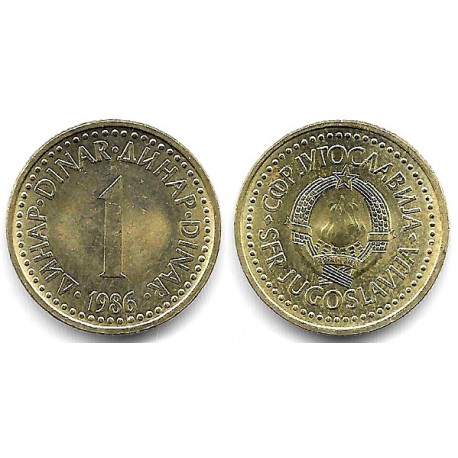 (86) Yugoslavia. 1986. 1 Dinara (EBC)