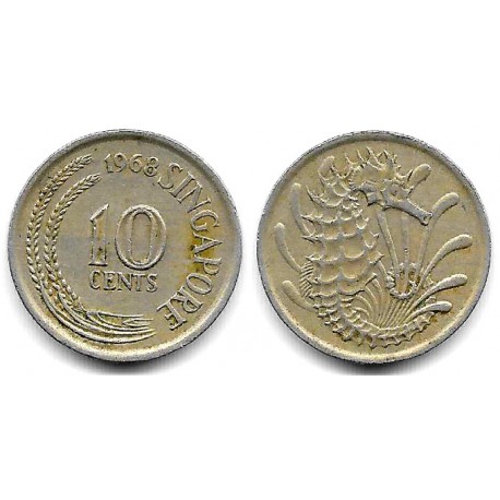 (3) Singapur. 1968. 10 Cents (MBC)
