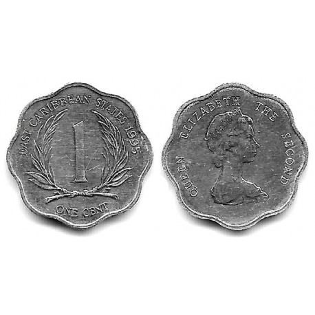 (10) Estados Orientales Caribeños. 1995. 1 Cent (SC)