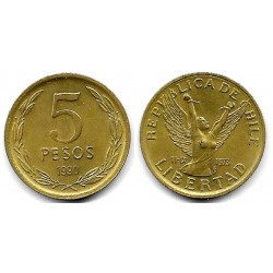 (217.2) Chile. 1990. 5 Pesos (EBC)