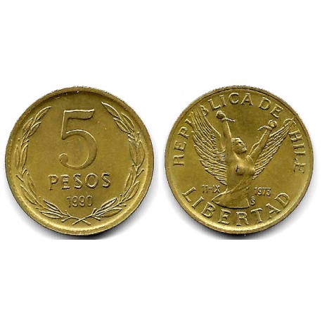 (217.2) Chile. 1990. 5 Pesos (EBC)