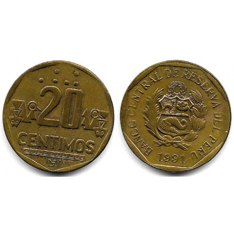 (306.1) Perú. 1991. 20 Céntimos (EBC)