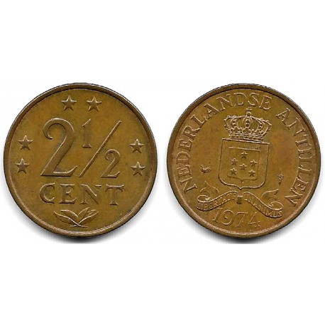 (9) Antillas Neerlandesas. 1974. 2½ Cents (MBC+)