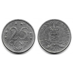 (11) Antillas Neerlandesas. 1971. 25 Cents (MBC)