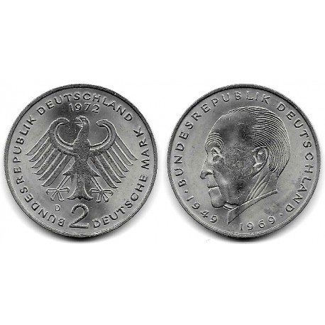 (124) Alemania. 1972(D). 2 Mark (EBC)