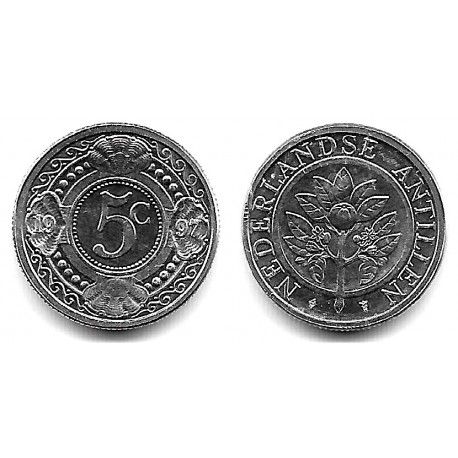 (33) Antillas Neerlandesas. 1997. 5 Cents (SC)