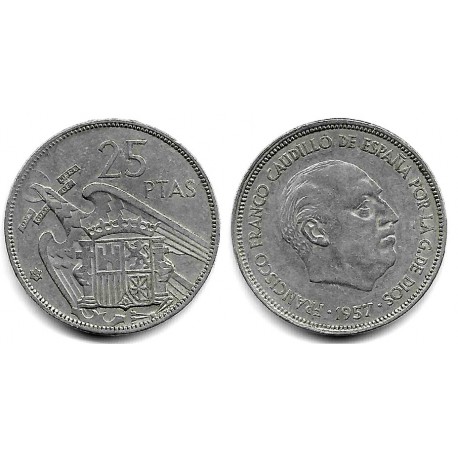 Estado Español. 1957*(66). 25 Pesetas (BC)