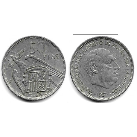 Estado Español. 1957*(71). 50 Pesetas (MBC-)