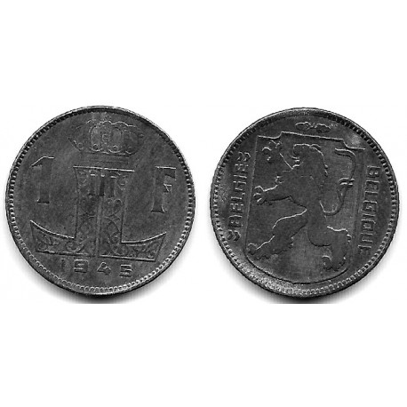 (128) Bélgica. 1945. 1 Franc (BC+)