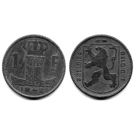 (128) Bélgica. 1942. 1 Franc (BC+)