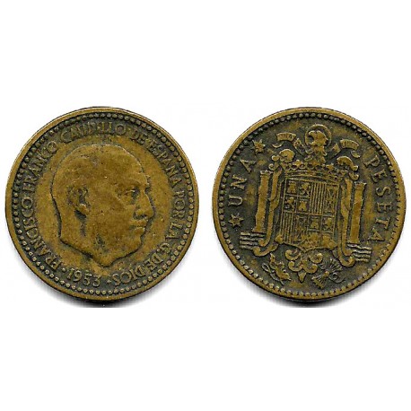 Estado Español. 1953*(19-56). 1 Peseta (BC)