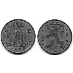 (127) Bélgica. 1943. 1 Franc (BC+)