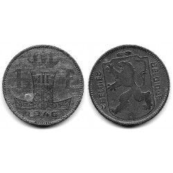 (128) Bélgica. 1946. 1 Franc (BC+)