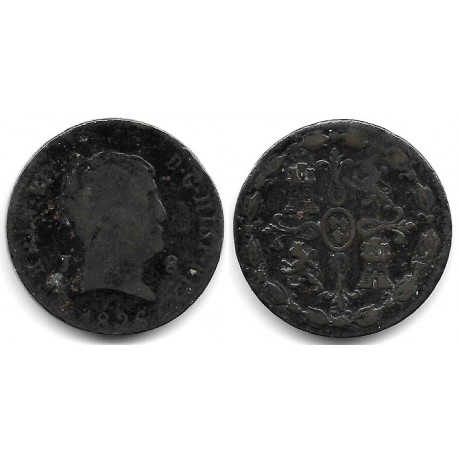 Fernando VII. 1826. 8 Maravedí (BC/BC-) Ceca de Jubia
