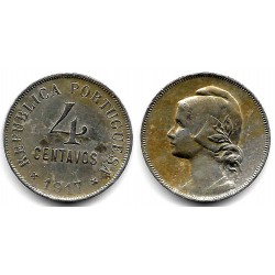 (566) Portugal. 1917. 4 Centavos (MBC+)