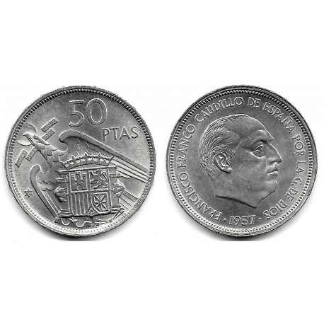 Estado Español. 1957*(59). 50 Pesetas (SC)