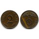 (90) Alemania (III Reich). 1938(A). 2 Reichspfennig (MBC-)