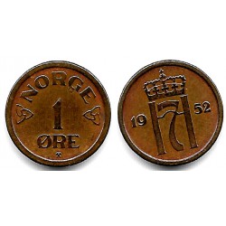 (398) Noruega. 1952. 1 Ore (MBC)