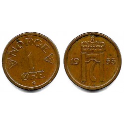 (398) Noruega. 1953. 1 Ore (MBC)