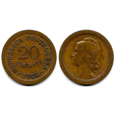 (574) Portugal. 1925. 20 Centavos (BC+)