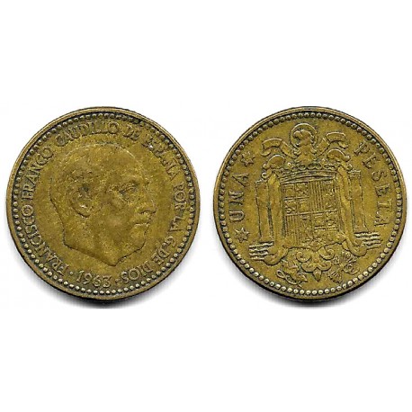 Estado Español. 1963*(19-64). 1 Peseta (BC)