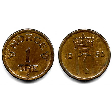 (398) Noruega. 1956. 1 Ore (MBC)