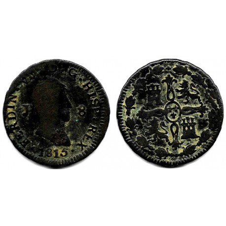 Fernando VII. 1815. 8 Maravedí (BC) Ceca de Jubia