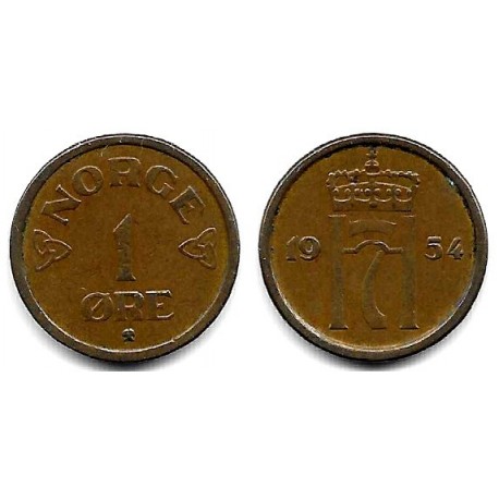 (398) Noruega. 1954. 1 Ore (MBC)