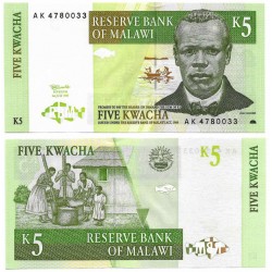 (36a) Malaui. 1997. 5 Kwacha (SC)