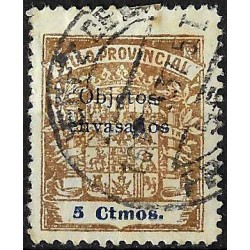 Viñeta. Sello Provincial. Cádiz. 5 Céntimos (Usado)