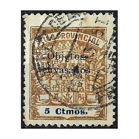 Viñeta. Sello Provincial. Cádiz. 5 Céntimos (Usado)