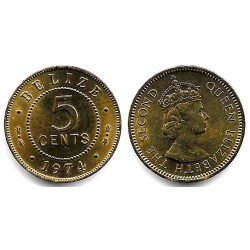 (34) Belice. 1974. 5 Cents (SC)