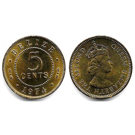 (34) Belice. 1974. 5 Cents (SC)