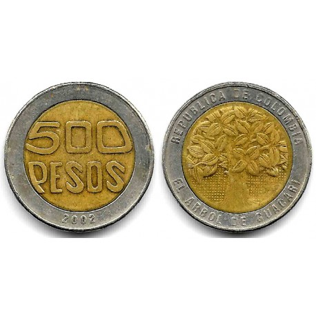 (286) Colombia. 2002. 500 Pesos (MBC-)