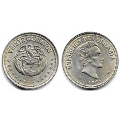(215.3) Colombia. 1966. 20 Centavos (MBC+)