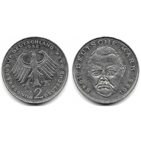 (170) Alemania. 1988(F). 2 Mark (BC+)