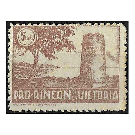 Viñeta Política. Pro Rincón de la Victoria. 5 Céntimos (Nuevo, con señal de fijasellos)